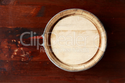 Oak Barrel Top View