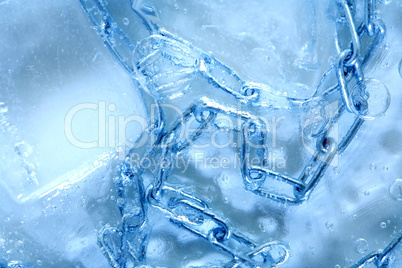 Chain Inside Ice