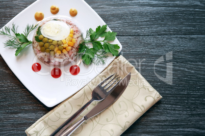 Aspic On Table