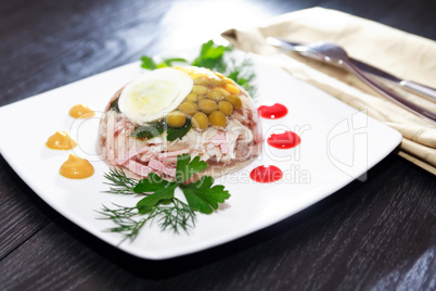Aspic On Table