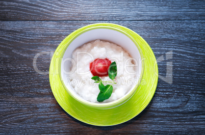 Rice Porridge In Bowl