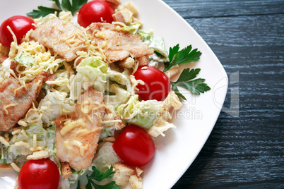 Fried Fish With Garnish