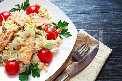 Fried Fish With Garnish