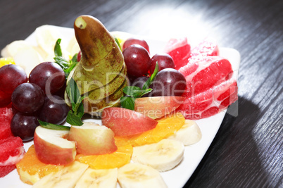 Fruit Salad On Plate