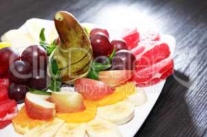 Fruit Salad On Plate