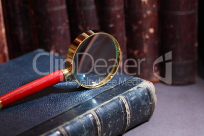 Magnifying Glass On Book