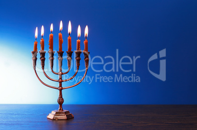 Traditional Jewish Menorah