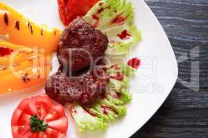 Grilled Meat And Vegetables