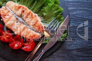 Grilled Fish And Vegetables