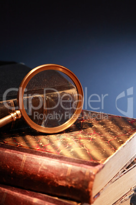 Magnifying Glass On Book