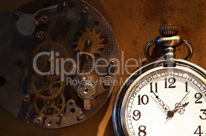 Pocket Watch And Gears