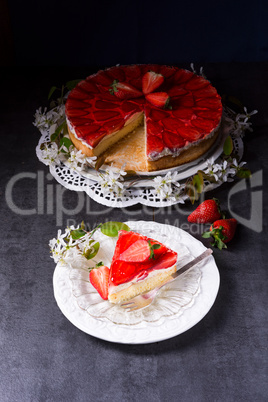 Strawberry-cream-cake