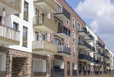 Fassade eines modernen Wohngebäudes Fassade eines modernen Wohngebäudes