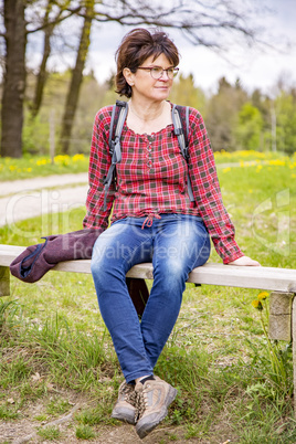 Woman in nature