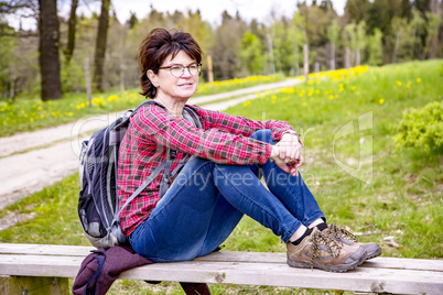 Woman in nature