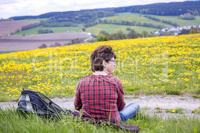 Woman in nature