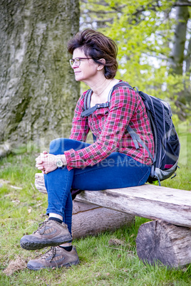 Woman in nature