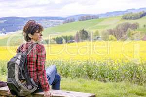 Woman in nature