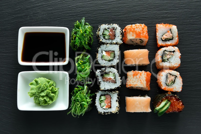 Delicious sushi set