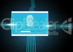 Identity Verify fingerprint App Interface