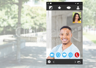 Social Video Chat App Interface