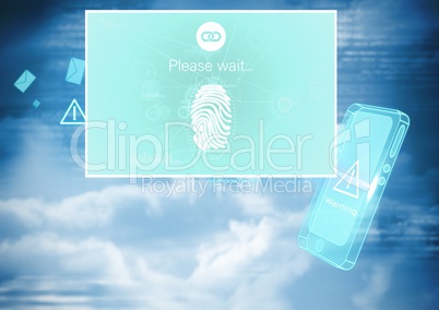 Identity Verify fingerprint mobile App Interface