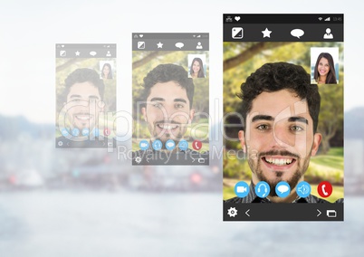 Social Video Chat App Interface