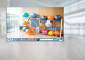 Fitness Exercise Video Player App Interface