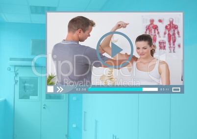 Medical Doctor Video Player App Interface