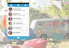 Social Media Messenger App Interface