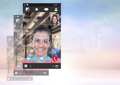 Social Video Chat App Interface