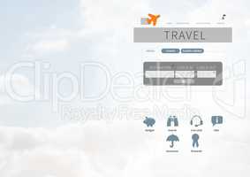 Holiday travel break App Interface