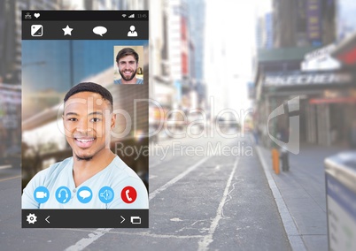 Social Video Chat App Interface