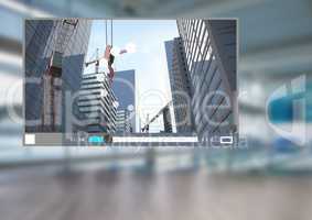 City Video Player Architecture App Interface