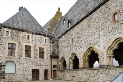 Inner courtyard of the castle of Vianden