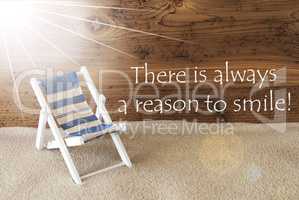 Summer Sunny Greeting Card And Quote Always Reason Smile