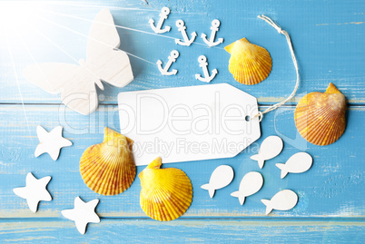 Sunny Summer Greeting Card With Text Copy Space