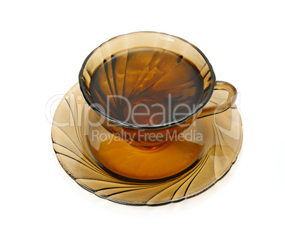 cup with tea isolated on white background