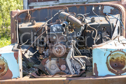 Discarded scrap car