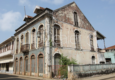 Kolonialgebäude, Sao Tome Stadt, Sao Tome und Principe, Afrika