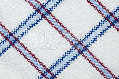Checked cloth texture close up