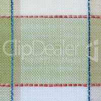 Checked fabric background close up