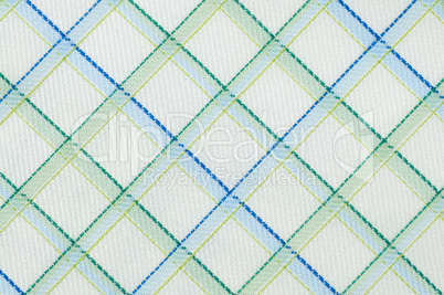 Checked cloth pattern close up