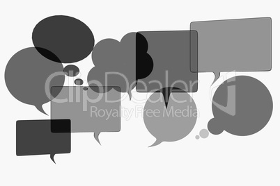 Speech bubbles, 3d illustration