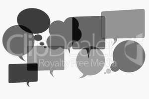 Speech bubbles, 3d illustration