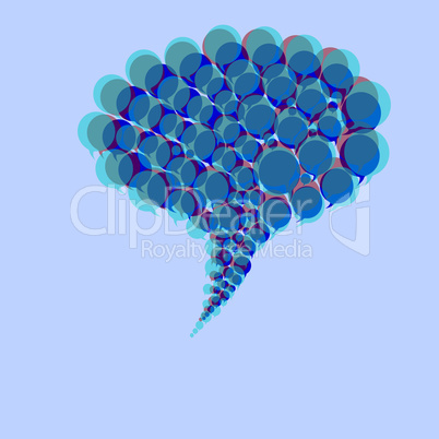 Speech bubbles, 3d illustration