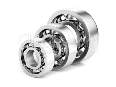 Three different ball bearings