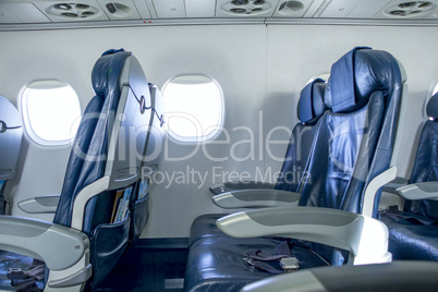 Interior of an Empty Airplane