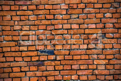 red bricks wall