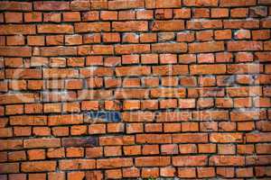 red bricks wall